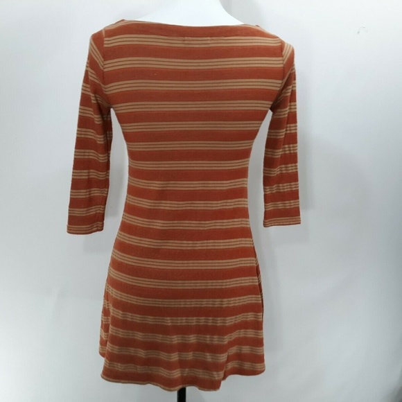 BDG striped orange and beige bodycon mini dress XS - Picture 4 of 5